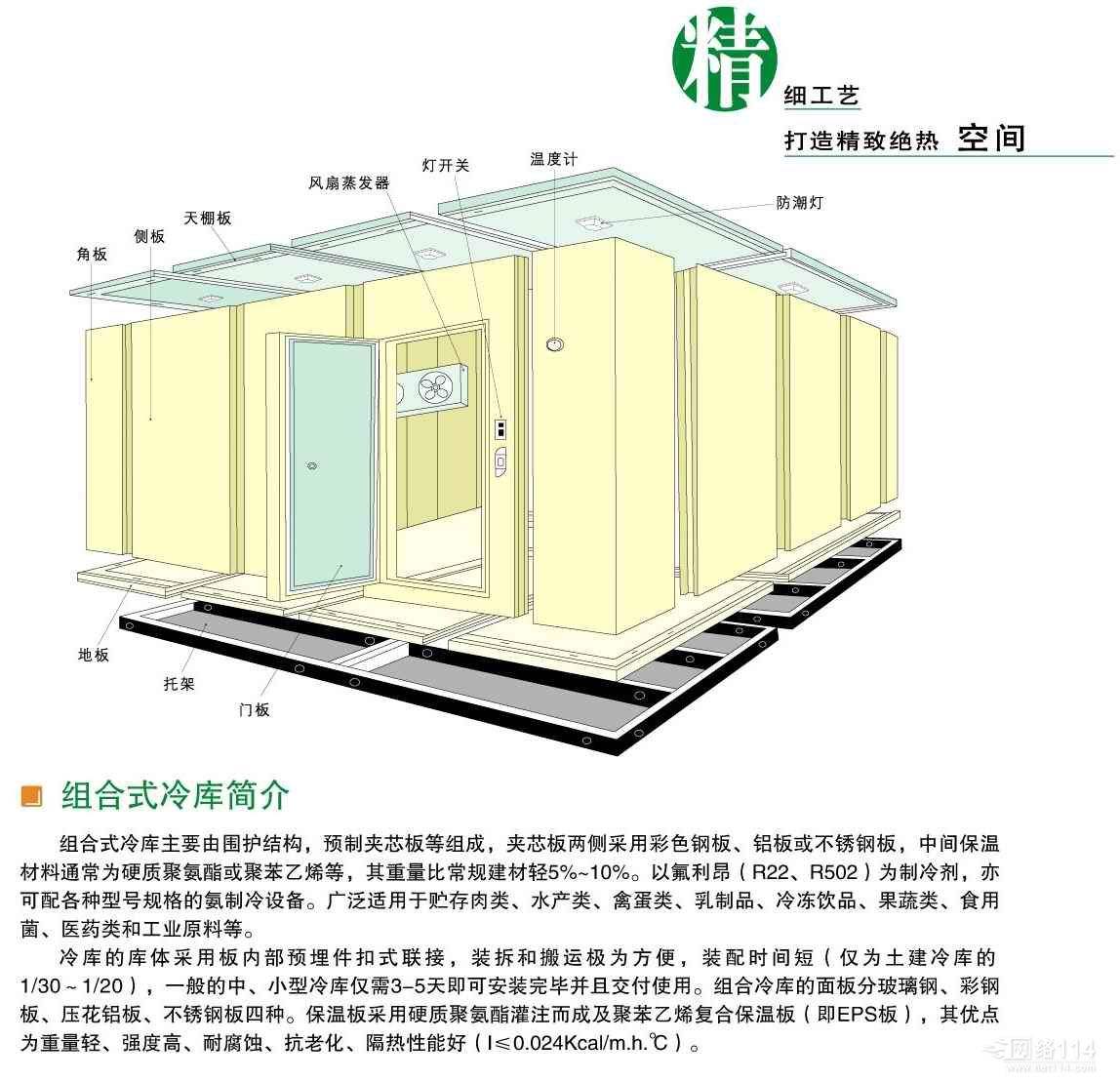 遂宁大英大洋绿洲冷库安装公司：冷库聚氨酯保温板的特点介绍   